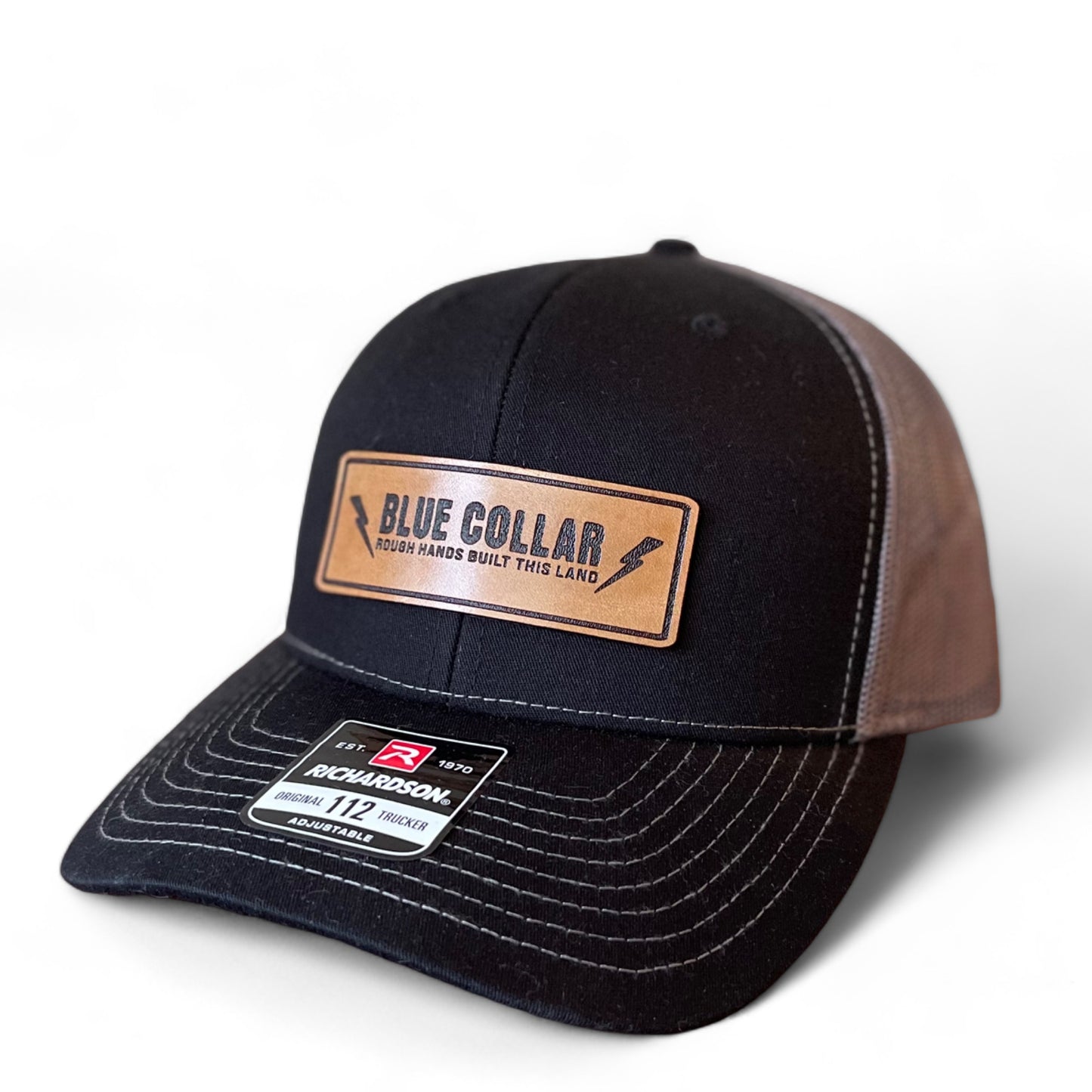 Blue Collar Leather Patch Hat