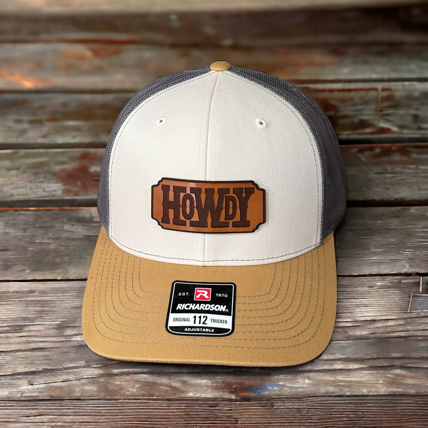 Howdy Leather Patch Hat