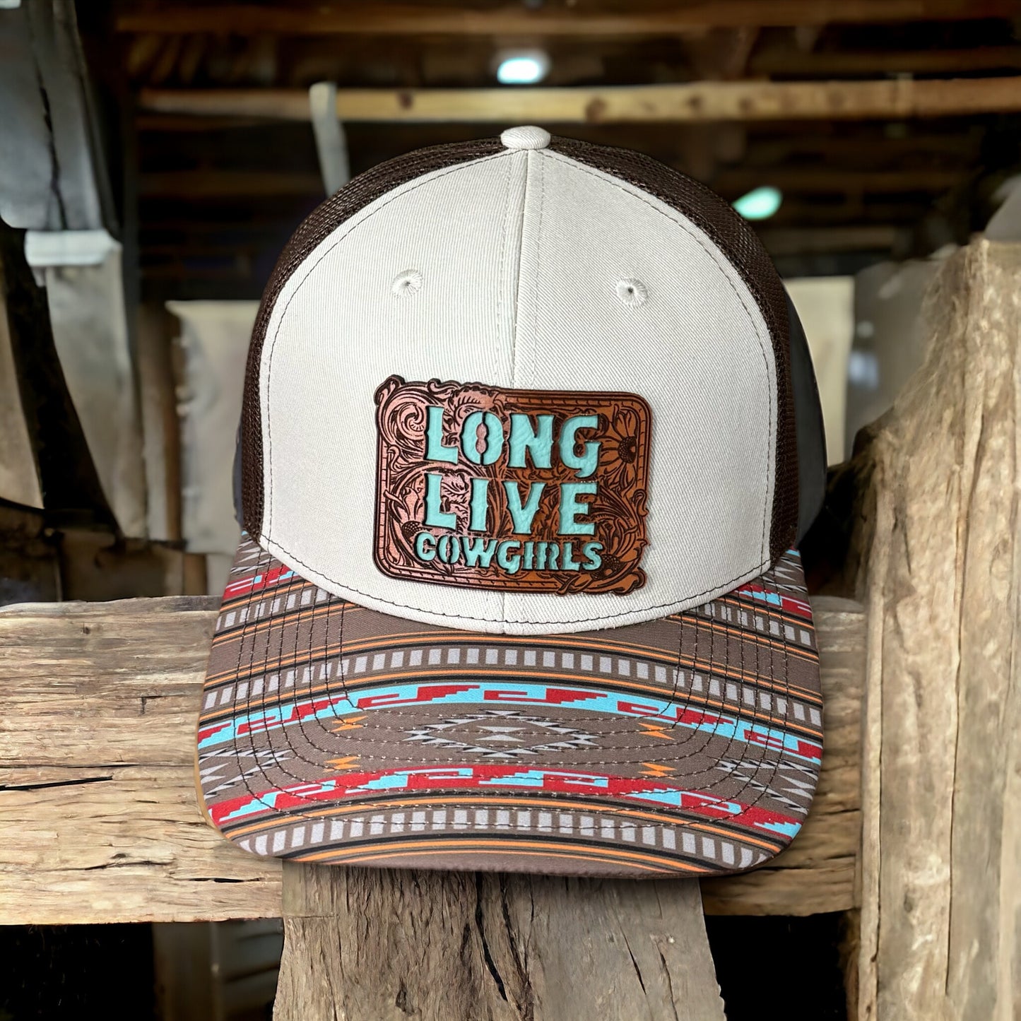 Long Live Cowgirls Leather Patch Hat