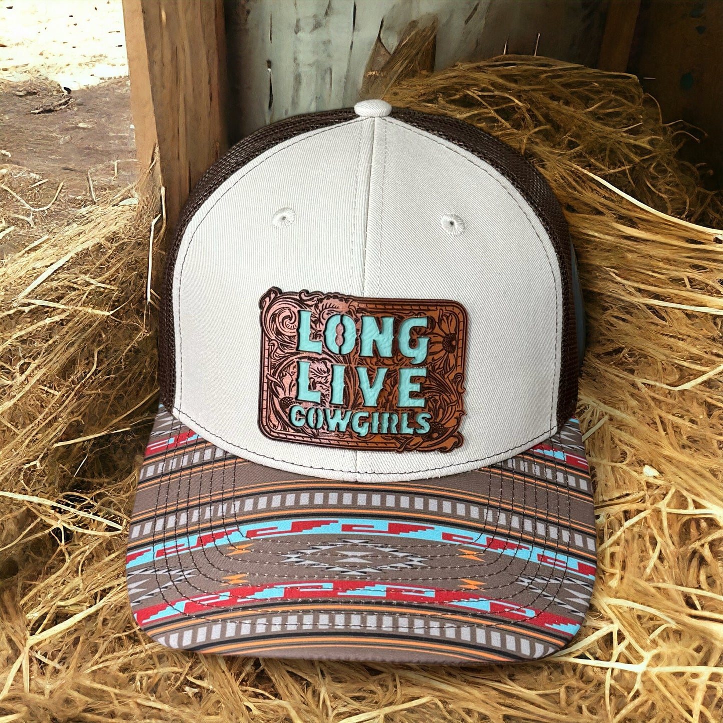 Long Live Cowgirls Leather Patch Hat