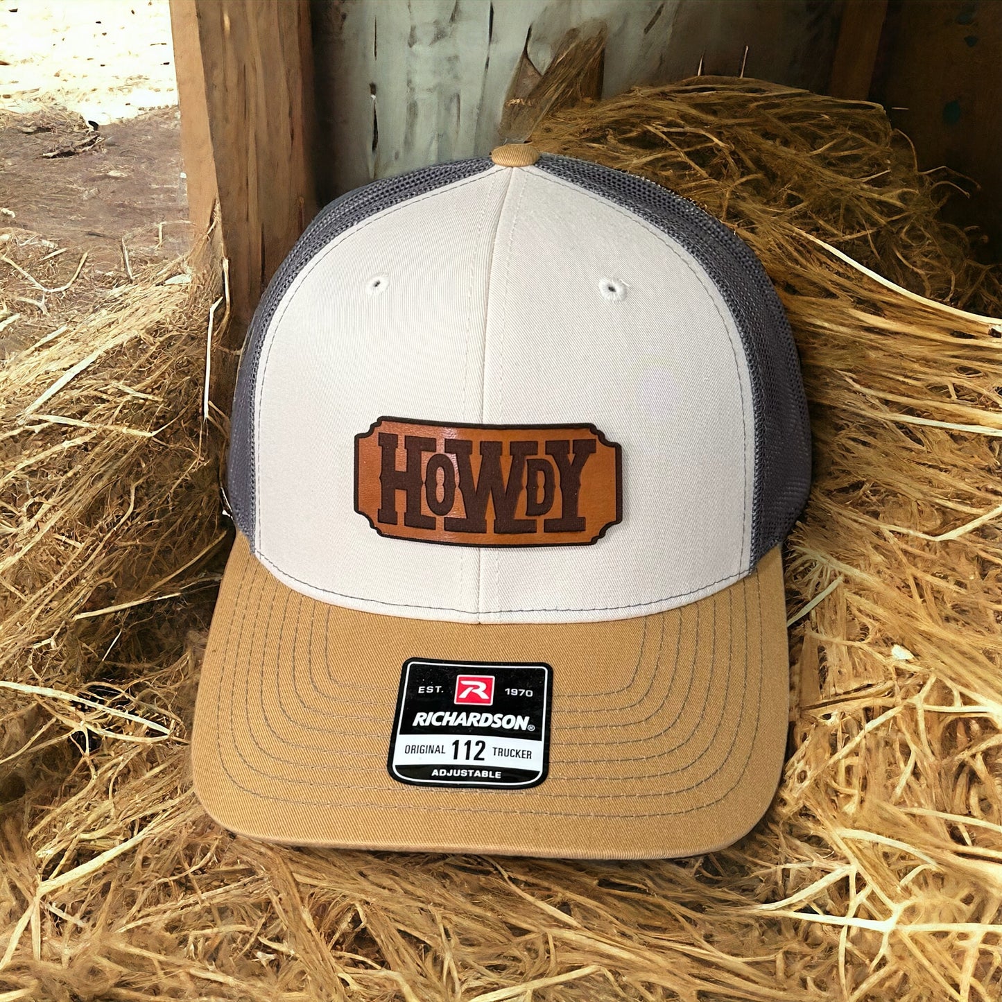 Howdy Leather Patch Hat