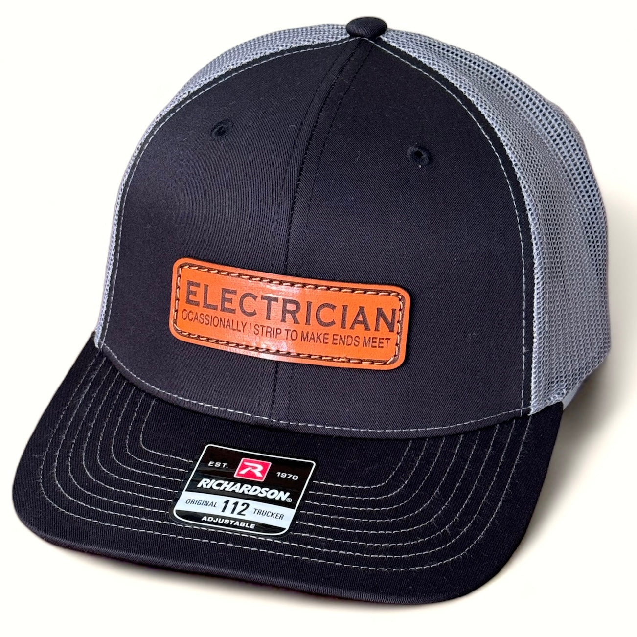 Electrician Leather Patch Hat